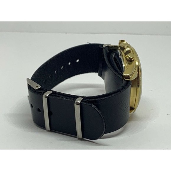 Michael Kors MK5166 Unisex Black Leather Analog Di main image 6